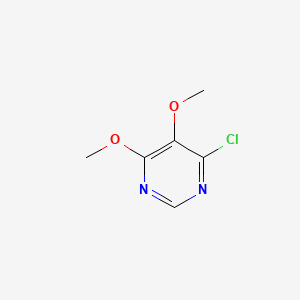 Chemical structure of 4-Chloro-5,6-dimethoxypyrimidine