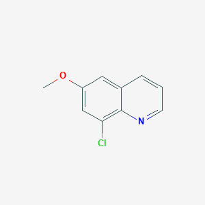 Chemical structure of 8-Chloro-6-methoxyquinoline