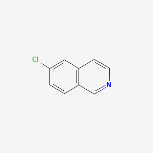 Chemical structure of 6-Chloroisoquinoline