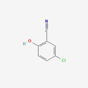 Chemical structure of 5-chloro-2-hydroxybenzonitrile