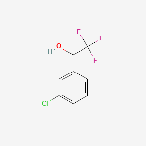Chemical structure of 1-(3-Chlorophenyl)-2,2,2-trifluoroethanol