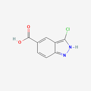 Chemical structure of 3-Chloro-1H-indazole-5-carboxylic Acid