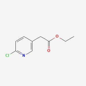 Chemical structure of 2-Chloropyridine-5-acetic acid ethyl ester