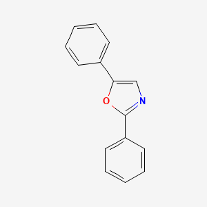 Chemical structure of 2,5-Diphenyloxazole