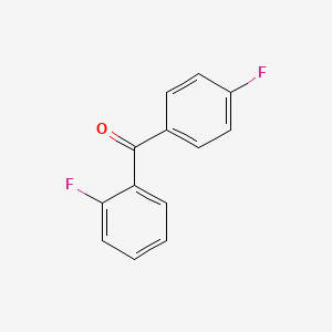 Chemical structure of 2,4'-Difluorobenzophenone