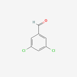 Chemical structure of 3,5-Dichlorobenzaldehyde