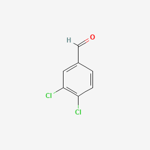 Chemical structure of 3,4-Dichlorobenzaldehyde