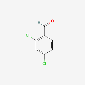 Chemical structure of 2,4-Dichlorobenzaldehyde