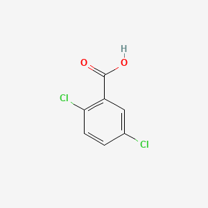 Chemical structure of 2,5-Dichlorobenzoic acid