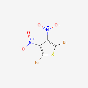 Chemical structure of 2,5-Dibromo-3,4-dinitrothiophene