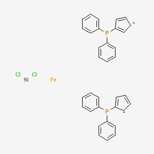 Chemical structure of [1,1'-Bis(diphenylphosphino)ferrocene]dichloronickel(II)