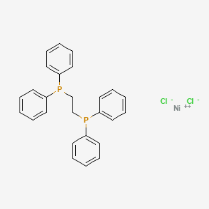 Chemical structure of 1,2-Bis(diphenylphosphino)ethanenickel(II)chloride