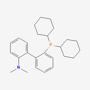 Chemical structure of 2-(Dicyclohexylphosphino)-2'-(dimethylamino)biphenyl