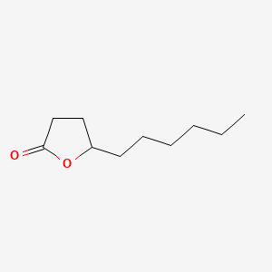 Chemical structure of γ-Decanolactone