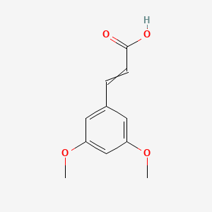 Chemical structure of 3-(3,5-Dimethoxyphenyl)-2-propenoic acid