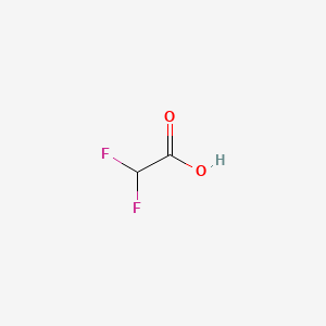 Chemical structure of Difluoroacetic Acid