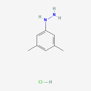 Chemical structure of 3,5-Dimethylphenylhydrazine, chloride