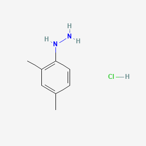 Chemical structure of 2,4-Dimethylphenylhydrazine hydrochloride