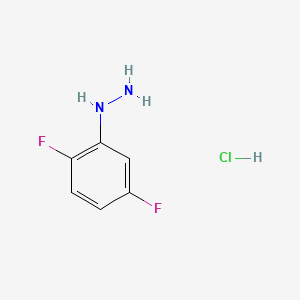 Chemical structure of 2,5-Difluorophenylhydrazine, chloride