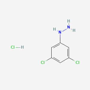 Chemical structure of 3,5-Dichlorophenylhydrazine hydrochloride