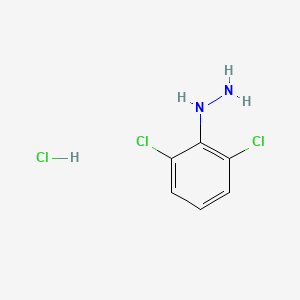 Chemical structure of 2,6-Dichlorophenylhydrazine hydrochloride