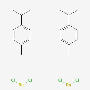 Chemical structure of Dichloro(p-cymene)ruthenium dimer