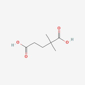 Chemical structure of 2,2-Dimethylglutaric acid