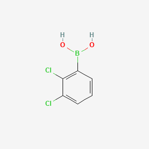 Chemical structure of 2,3-Dichlorophenylboronic acid