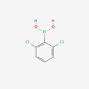 Chemical structure of 2,6-Dichlorophenylboronic acid