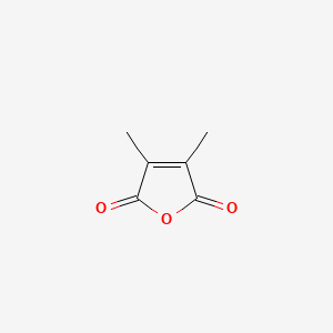 Chemical structure of Dimethylmaleic anhydride