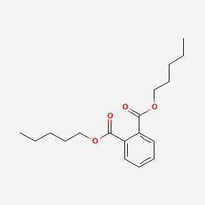 Chemical structure of Dipentyl phthalate