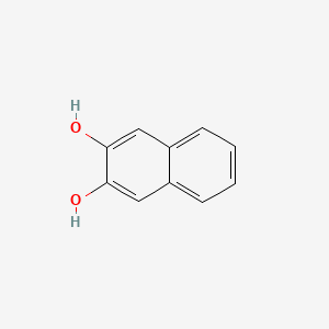 Chemical structure of 2,3-Dihydroxynaphthalene