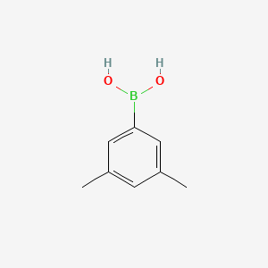 Chemical structure of 3,5-Dimethylphenylboronic Acid (contains varying amounts of Anhydride)