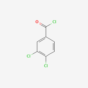 Chemical structure of 3,4-Dichlorobenzoyl chloride