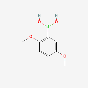 Chemical structure of 2,5-Dimethoxyphenylboronic acid