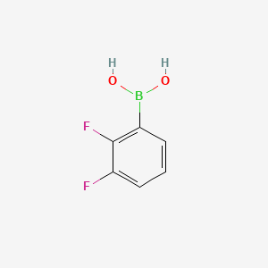 Chemical structure of 2,3-Difluorophenylboronic acid(contains varying amounts of Anhydride)