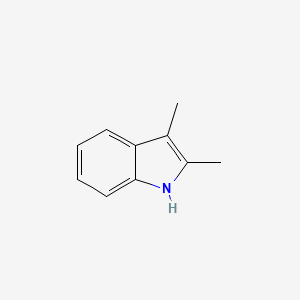 Chemical structure of 2,3-Dimethylindole