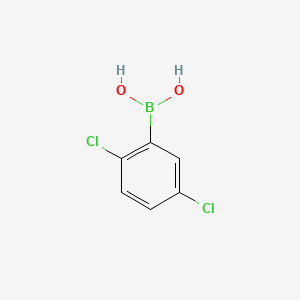 Chemical structure of 2,5-Dichlorobenzeneboronic acid