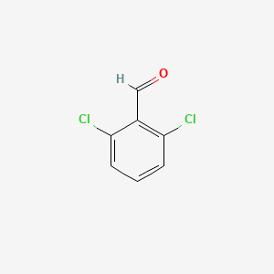 Chemical structure of 2,6-Dichlorobenzaldehyde