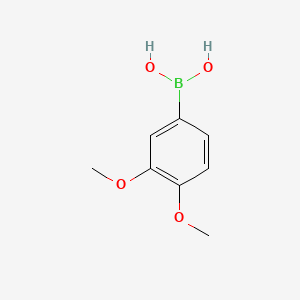 Chemical structure of 3,4-Dimethoxyphenylboronic acid