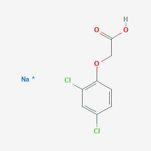 Chemical structure of 2,4-Dichlorophenoxyacetic acid