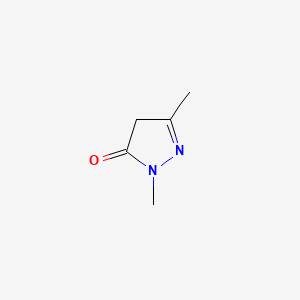 Chemical structure of 1,3-Dimethyl-5-pyrazolone