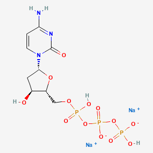 Chemical structure of 2'-Deoxycytidine 5'-triphosphate disodium salt