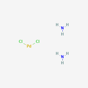 Chemical structure of Palladium, diamminedichloro-