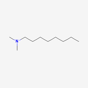 Chemical structure of Dimethyloctylamine
