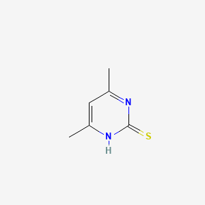 Chemical structure of 4,6-Dimethyl-2-pyrimidinethiol