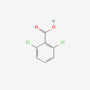 Chemical structure of 2,6-Dichlorobenzoic Acid