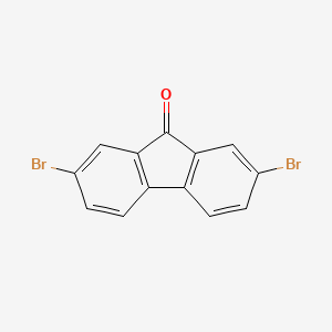 Chemical structure of 2,7-Dibromo-9-fluorenone