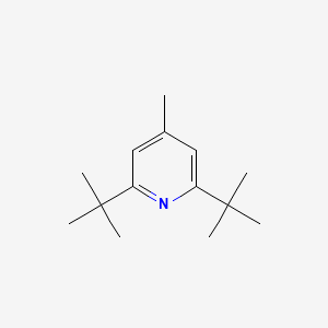 Chemical structure of 2,6-Di-tert-butyl-4-methylpyridine