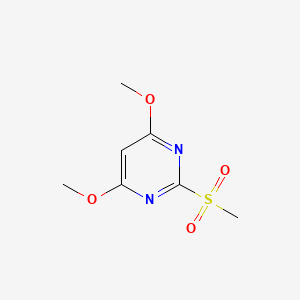 Chemical structure of 4,6-Dimethoxy-2-(methylsulfonyl)pyrimidine